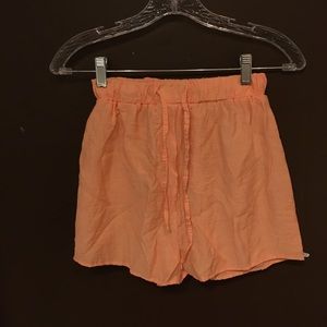 Coral set; Button up and shorts